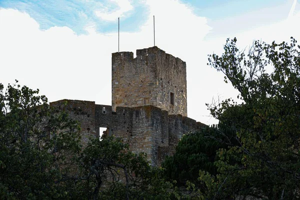 Castelo Templário Tomar Portugal Importante Para História Dos Templários — Fotografia de Stock