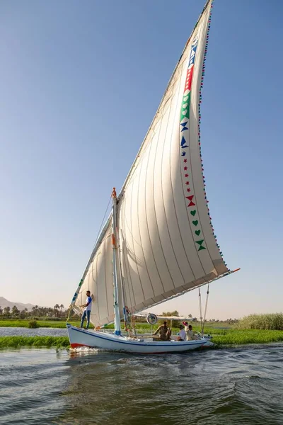 Ein Felucca Boot Auf Dem Nil — Stockfoto