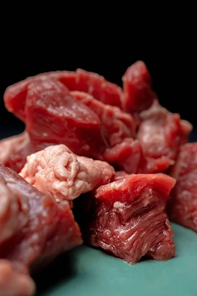 Closeup Cut Raw Beef Meat — Stock Photo, Image
