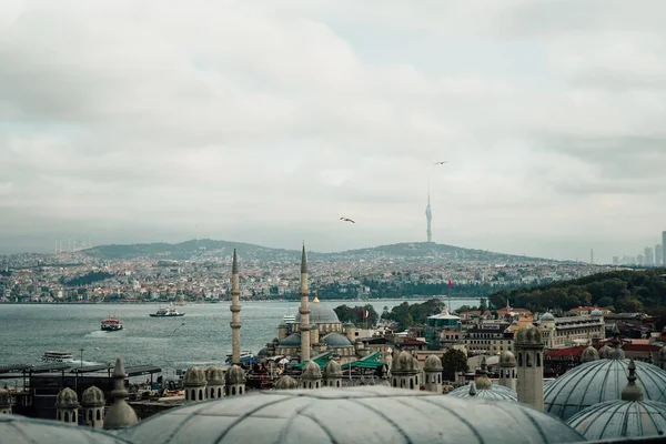 Nad Bazarem Koření Také Známý Jako Egyptský Trh Pohled Istanbul — Stock fotografie