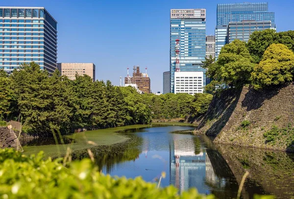 Nya Byggnaderna Centrala Tokyo Japan Runt Slottet — Stockfoto
