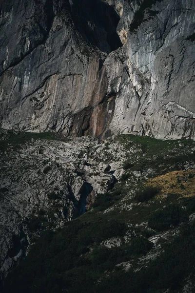 Una Vertical Una Gran Área Rocosa Valle Del Infierno Bajo — Foto de Stock