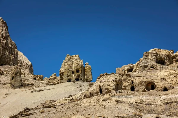 Ruiny Guge Kingdom Tuolin Zanda County Tybet Chiny — Zdjęcie stockowe