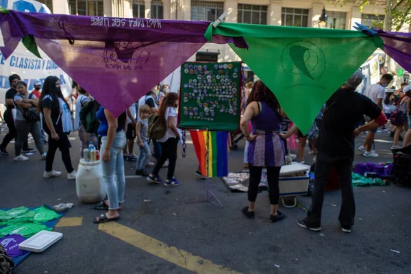 Legalisering Abort Argentina Sociala Rörelser Och Flerpartikoalitioner Ciudad Autonoma Buenos — Stockfoto