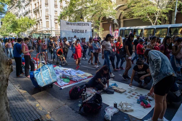 Legalizzare Aborto Argentina Movimenti Sociali Coalizioni Multipartitiche Ciudad Autonoma Buenos — Foto Stock