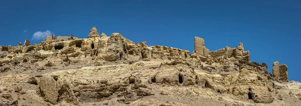 Vista Panorámica Las Ruinas Guge Kingdom Tuolin Condado Zanda Tíbet — Foto de Stock