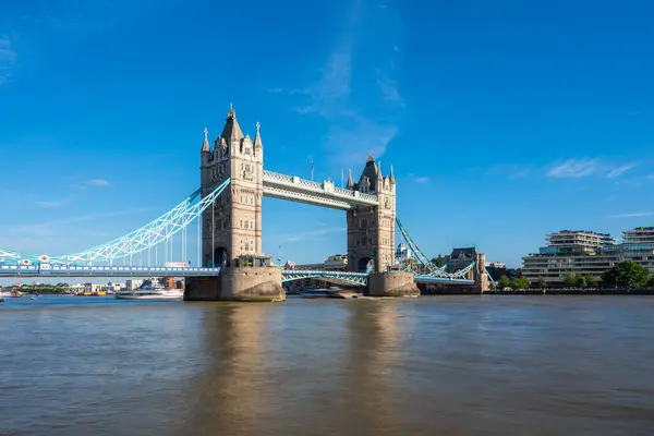 Pintoresco Plano Del Tower Bridge Horizonte Ciudad Londres Europa — Foto de Stock