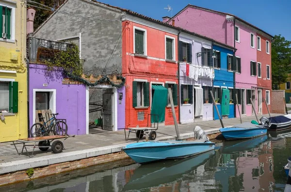 Colorida Arquitectura Burano Italia — Foto de Stock