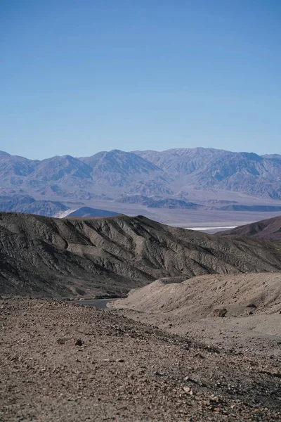 Vertical Shot Rough Landscapes Death Valley — Stock Photo, Image