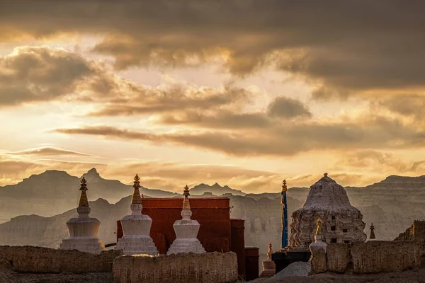Ruiny Starożytnej Stolicy Królestwa Guge Tybecie — Zdjęcie stockowe