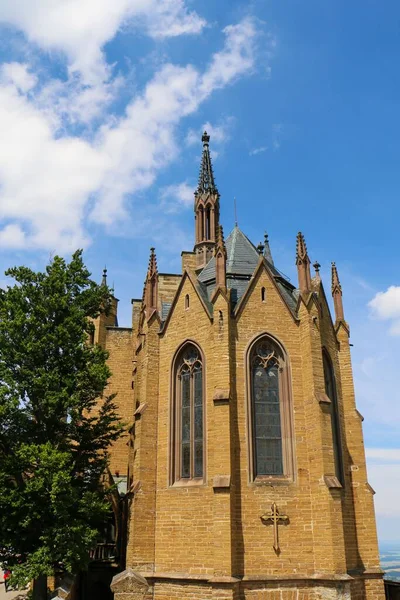 Vertical Shot Hohenzollern Castle Blue Sky Bisingen Germany — Stock Photo, Image
