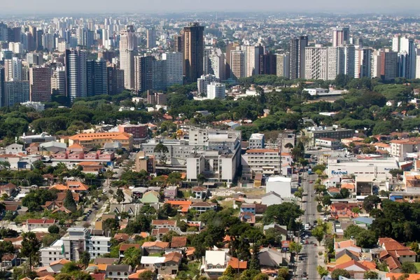 Zdjęcie Lotnicze Miasta Curitiba Parana Brazylia — Zdjęcie stockowe