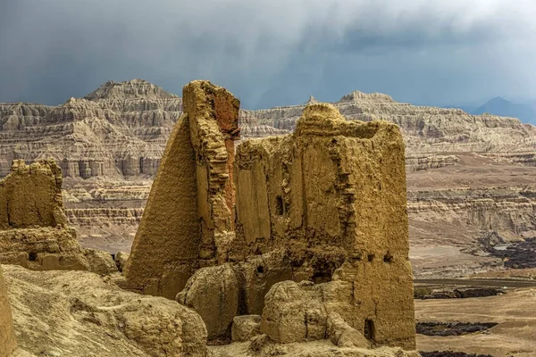 Die Ruinen Des Historischen Guge Königreichs Mit Zerstörten Mauern Und — Stockfoto
