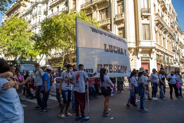Legalizace Potratů Argentině Sociální Hnutí Koalice Více Stran Ciudad Autonoma — Stock fotografie