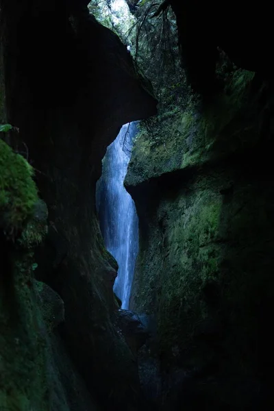 Hidden Waterfall Sombrio Beach West Coast Vancouver Island — Stock Photo, Image