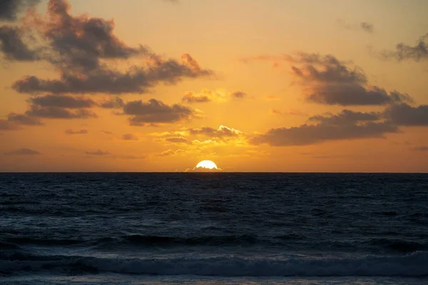 Beautiful Golden Sunset Sea — Stock Photo, Image