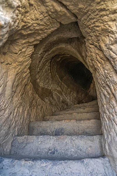 Jaskinia Rejonie Relikwii Dynastii Guge Hrabstwie Zhada Prefektura Ali Tybet — Zdjęcie stockowe