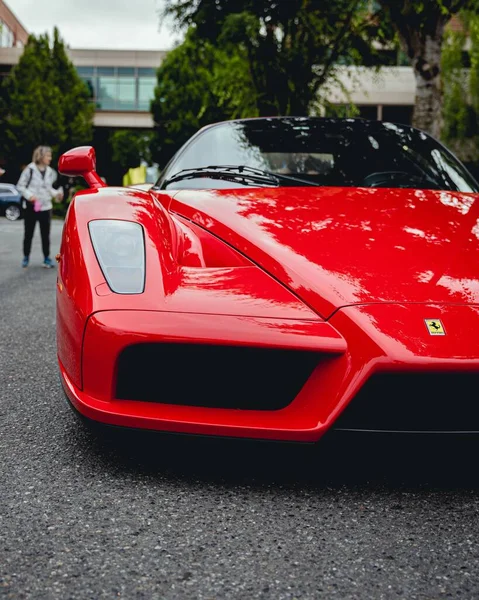 Egy Piros Ferrari F40 Utcán — Stock Fotó