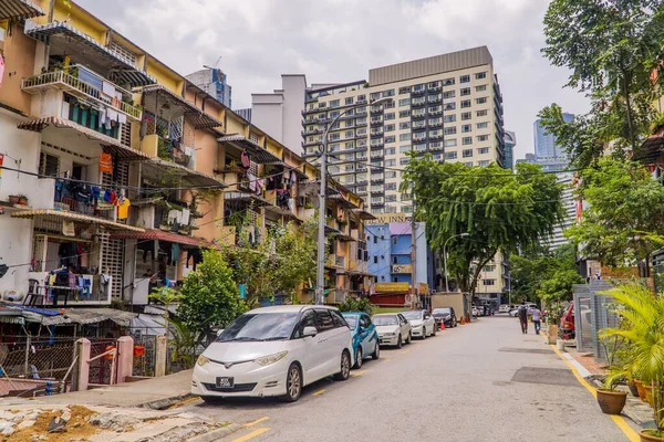 Algunos Apartamentos Antiguos Edificios Nuevos Cerca Bukit Bintang Kuala Lumpur — Foto de Stock