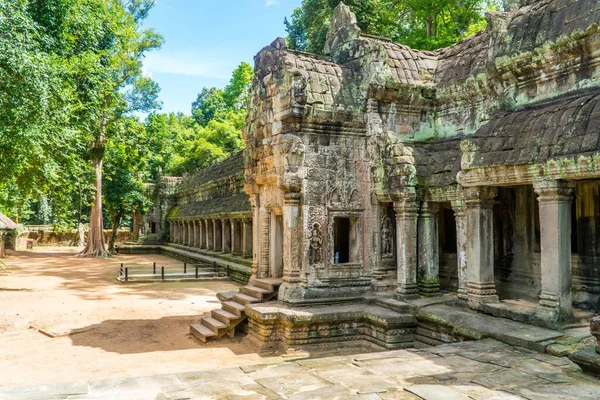 Antika Ruinerna Prohm Temple Vid Angkor Wat Kambodja — Stockfoto