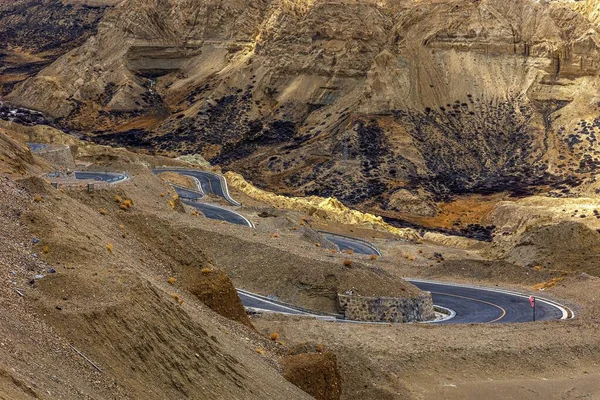 Breathtaking Landscape Winding Road Zanda County Ali Prefecture Tibet China — Stock Photo, Image