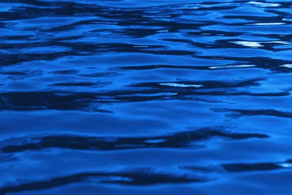 Синяя Текстура Воды Рябью Поверхности — стоковое фото