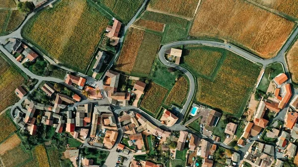 Luftaufnahme Einer Vorstadt Einem Sonnigen Tag Macon Burgund Frankreich — Stockfoto