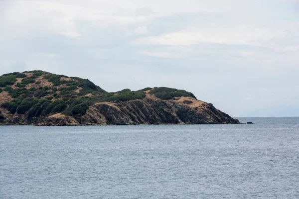 Beau Cliché Mer Bleue Pendant Croisière Amaliapoli Aux Îles Skiathos — Photo