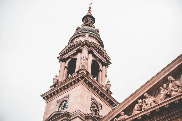 Szent István Bazilika Egyik Oldala Budapesten — Stock Fotó