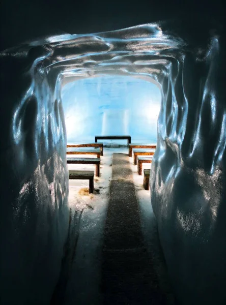 Interior Glaciar Masivo Islandia — Foto de Stock