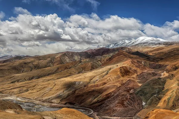 Paesaggio Topografico Affascinante Montagne Nella Contea Zhada Prefettura Ali Tibet — Foto Stock