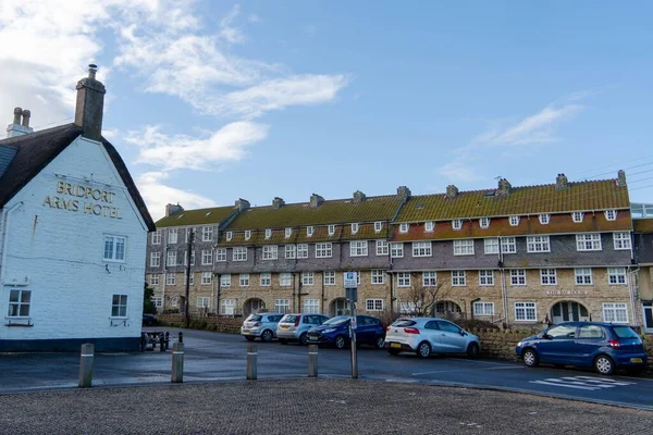Bridport Arms Hotel Coastal Settlement West Bay Dorset — Stock Photo, Image