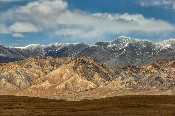 Uma Paisagem Topográfica Hipnotizante Montanhas Zhada Condado Ali Prefeitura Tibete — Fotografia de Stock