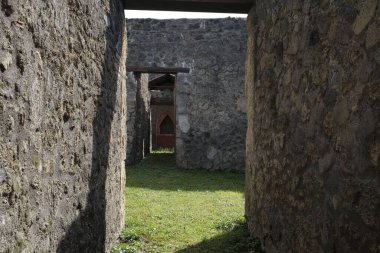 İtalya 'nın Pompeii kentindeki antik Roma harabeleri