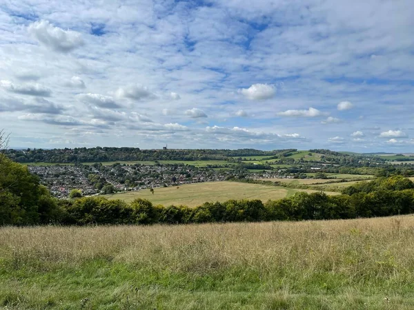 Eine Grüne Landschaft Den Hügeln Großbritannien — Stockfoto