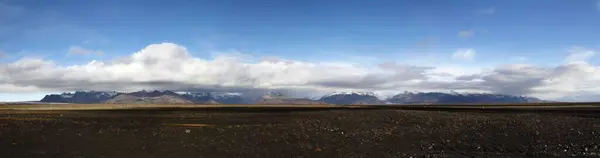 Panoramic View Beautiful Mountains Autumn Iceland — Stock Photo, Image