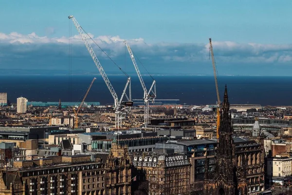 Die Gebäude Von Edinburgh Einem Sonnigen Tag — Stockfoto