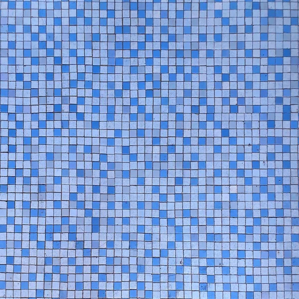Blue Mosaic Tiles Swimming Pool Backgrounds Overlays — Stock Photo, Image