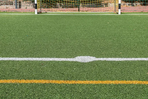 Penaltı Noktasından Bir Futbol Golü — Stok fotoğraf