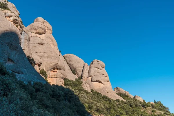 Ridge Das Montanhas Montserrat Nos Arredores Cidade Barcelona Catalunha Espanha — Fotografia de Stock