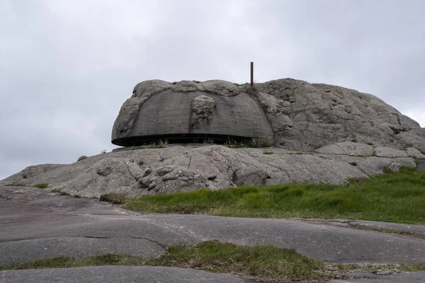Het Sirevag Fort Een Voormalige Duitse Kustbatterij Vedafjellet Sirevag Noorwegen — Stockfoto