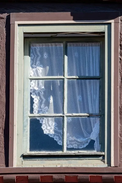 레이스 창문의 — 스톡 사진