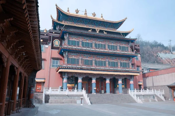 Sebuah Gambar Yang Indah Dari Biara Kumbum Kuil Qinghai China — Stok Foto