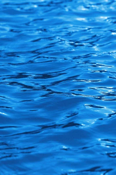 Синяя Текстура Воды Рябью Поверхности — стоковое фото