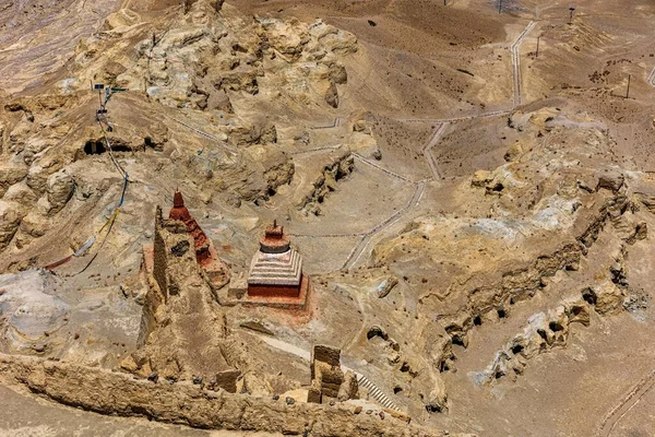 Eine Archäologische Stätte Mit Relikten Aus Der Guge Dynastie Tibet — Stockfoto