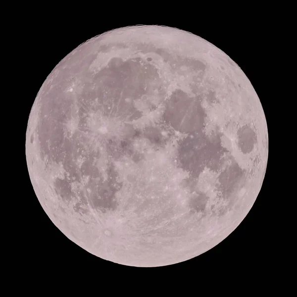 黑暗中的满月 — 图库照片