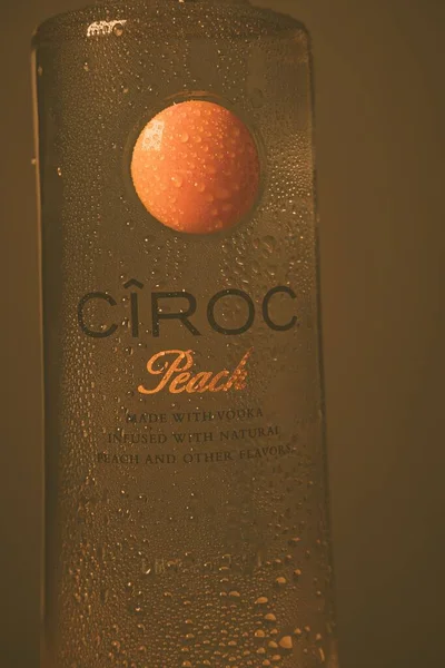Ciroc Peach Vodka 로고의 클로저 — 스톡 사진