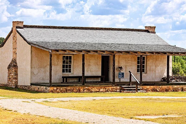 Výstřel Historického Fort Martin Scott Fredericksburgu Texasu — Stock fotografie