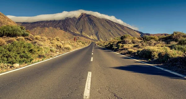 Road Going Teide National Park Tenerife Spain — Stock Photo, Image