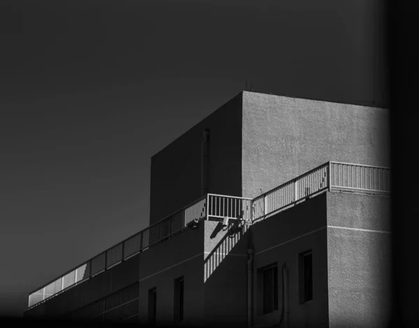 Uma Câmara Vigilância Exterior Fachada Edifício — Fotografia de Stock